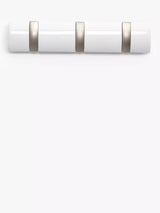 John Lewis Umbra 3 Flip Hook White Gloss Wall-Mounted Hook- Buy online at McGrocer