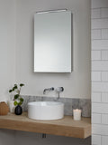 John Lewis Ariel single mirrored illuminated bathroom cabinet H72xW50xD17.5cm, UK version