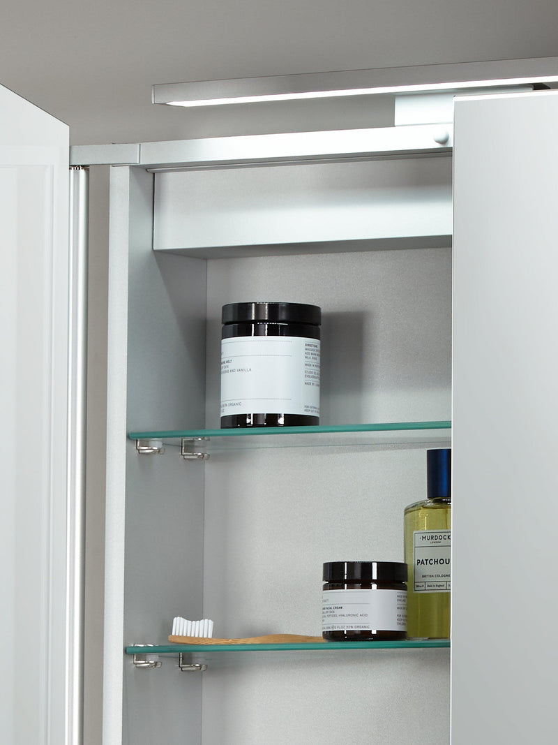 John Lewis Ariel double mirrored illuminated bathroom cabinet, UK version