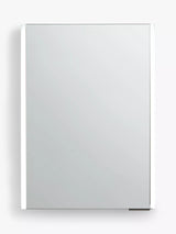 John Lewis John Lewis Vertical Single Mirrored and Illuminated Bathroom Cabinet 70x50x13cm- Buy online at McGrocer