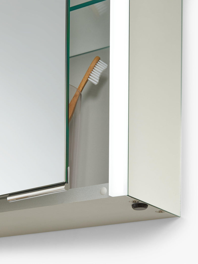 John Lewis mirrored illuminated bathroom cabinet H70xW50xD13cm - British product