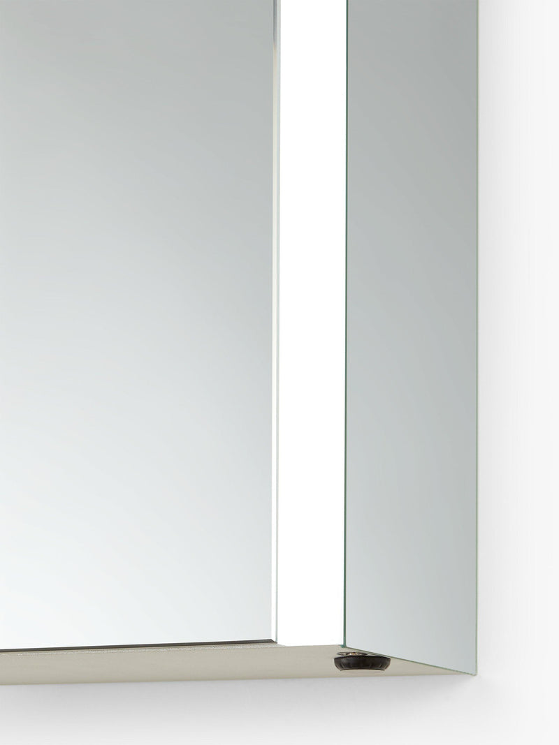 John Lewis mirrored illuminated bathroom cabinet H70xW60xD13cm, imported from the UK