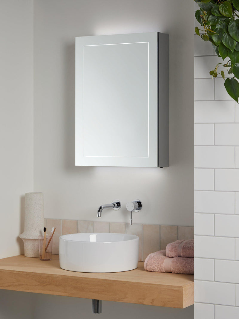 John Lewis Enclose illuminated bathroom cabinet mirrored - British product