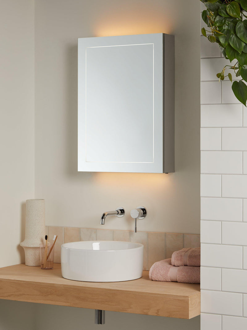 John Lewis Enclose illuminated bathroom cabinet mirrored - British product