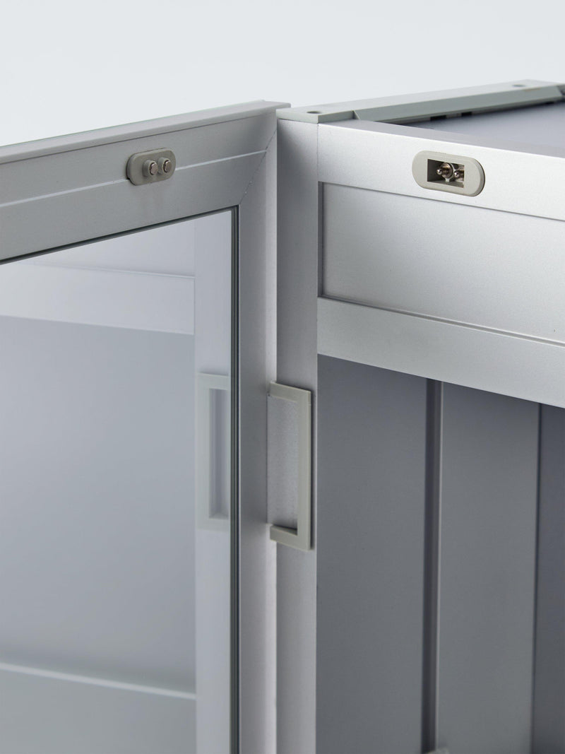 John Lewis Aspect mirrored illuminated bathroom cabinet H70cm, UK version