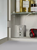 John Lewis Aspect mirrored illuminated bathroom cabinet H70cm, UK version