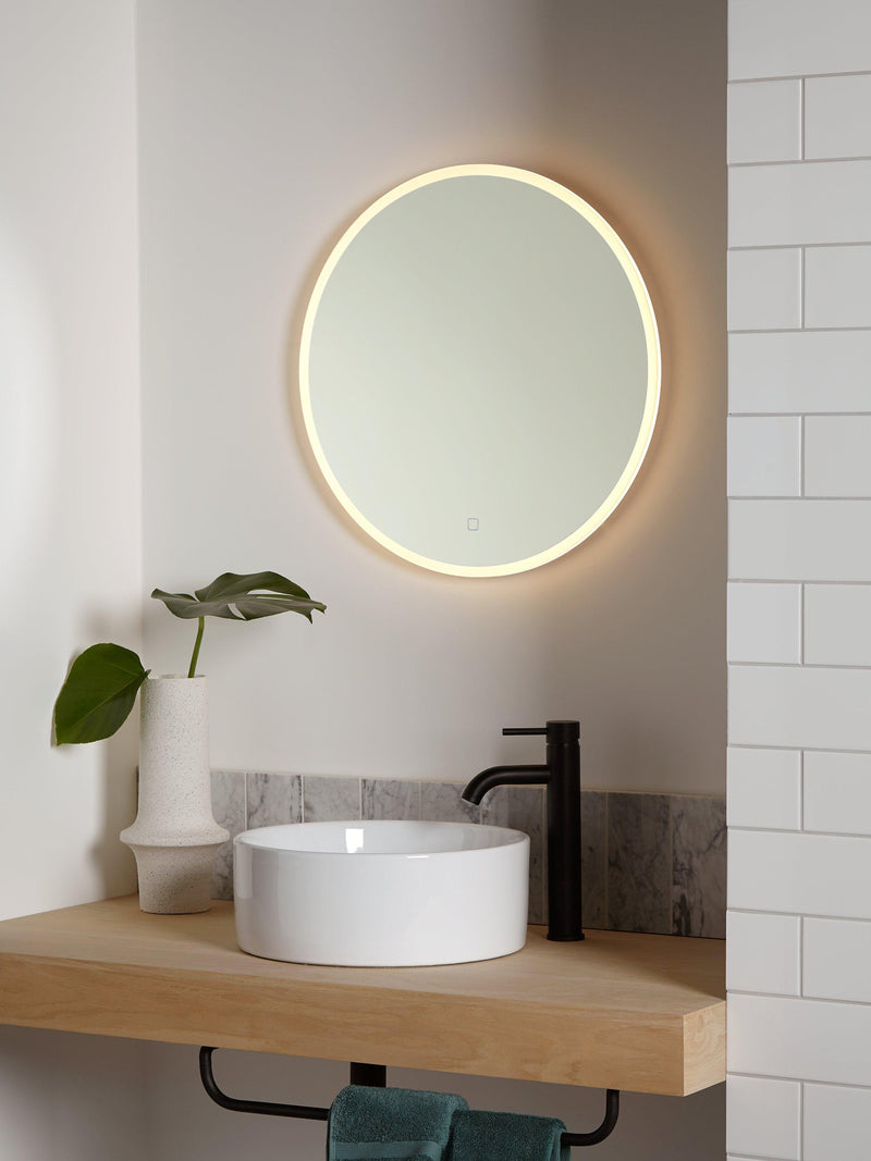 John Lewis Aura round illuminated bathroom mirror 60cm (British brand)
