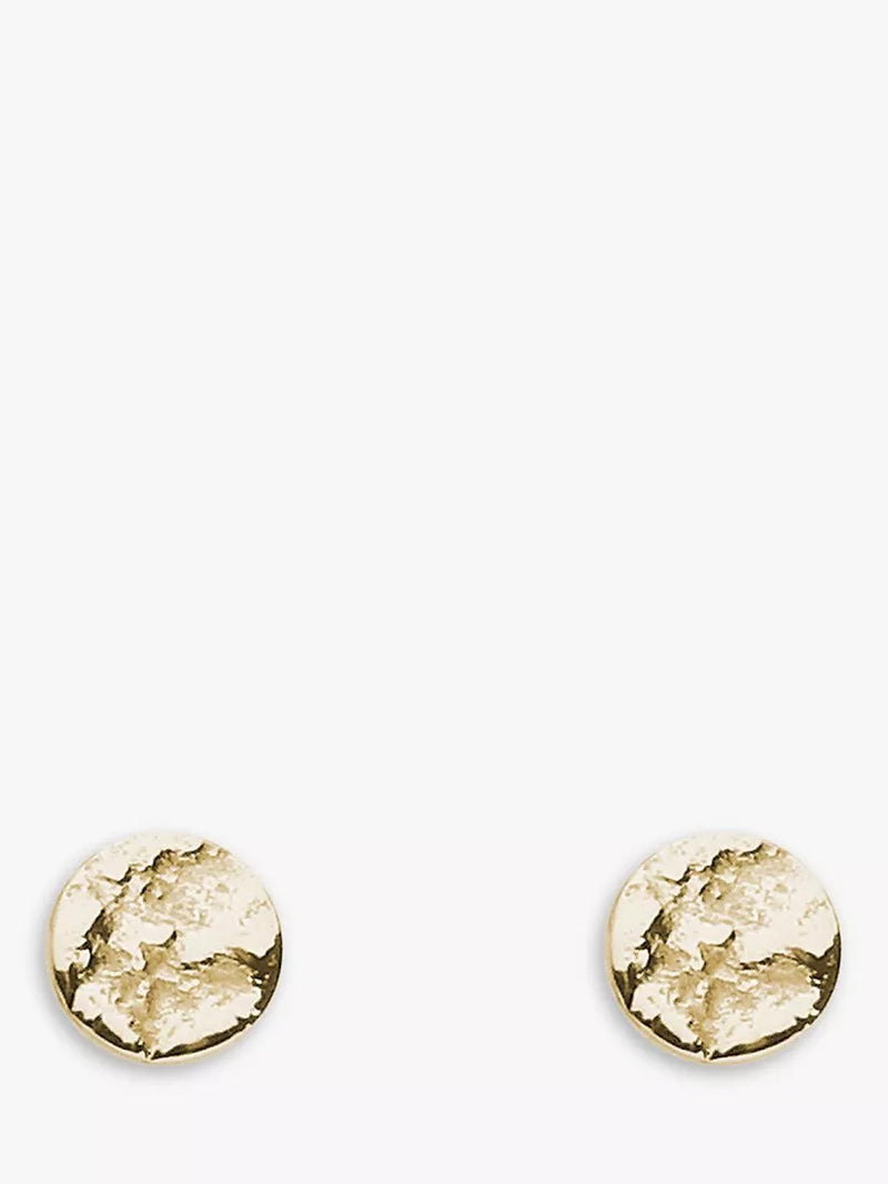 Tutti Coastal Brushed Round Stud Earrings