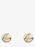 Tutti Coastal Brushed Round Stud Earrings