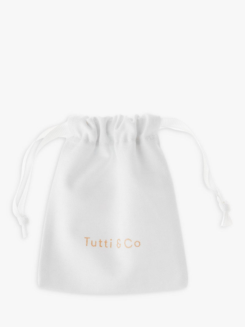 Tutti gold double drop earrings 3.5cm (British brand)