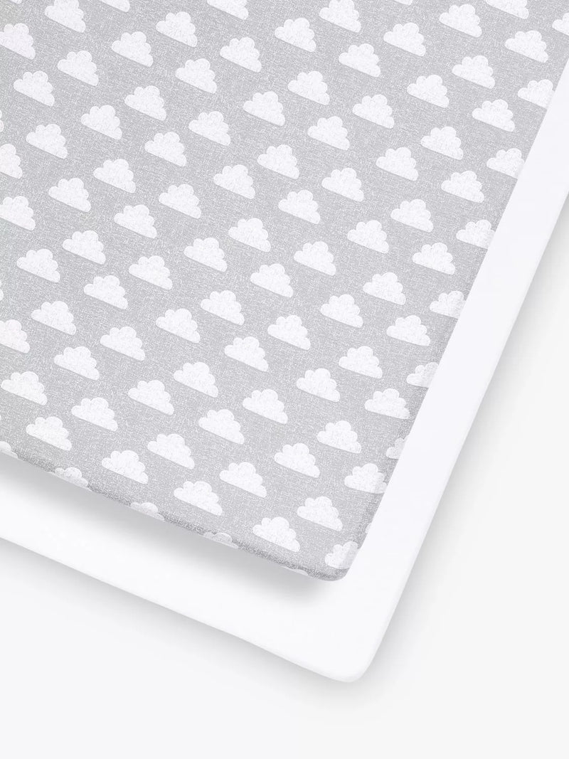 Snüz baby cloud fitted sheets 2 piece set, UK version