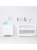 Snüz Baby Star Sheets White Grey 2pc set (British brand)