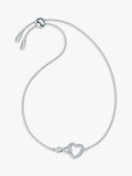 Swarovski crystal infinity heart chain bracelet 24cm, imported from the UK
