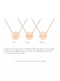 IBB personalised 9ct rose gold single disc pendant necklace, UK version