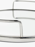 John Lewis round mirror tray in silver, 35cm, UK version