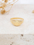 IBB signet ring 9ct gold oval unisex, UK version