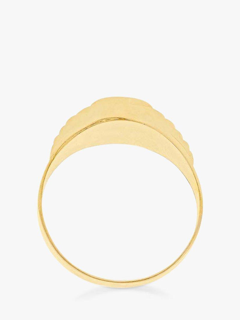 IBB signet ring 9ct gold oval unisex, UK version