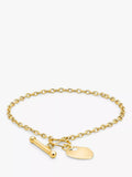 IBB 9ct gold heart charm bracelet imported from the UK
