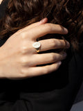 IBB 9ct gold unisex oval signet ring personalised engraving - British product