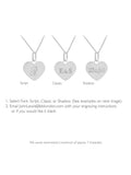 IBB sterling silver heart pendant necklace, UK version