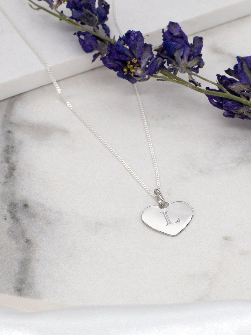 IBB sterling silver heart pendant necklace, UK version