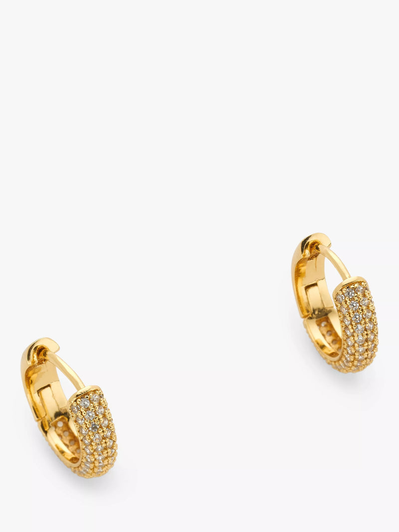 Kate Spade New York mini hoop pave earrings (British brand)