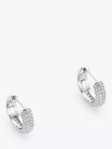 John Lewis kate spade new york Mini Stone Pave Hoop Earrings Silver- Buy online at McGrocer