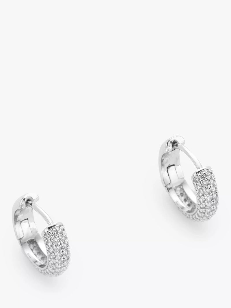 kate spade new york mini stone pave hoop earrings - British product
