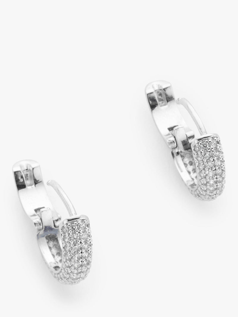 kate spade new york mini stone pave hoop earrings - British product