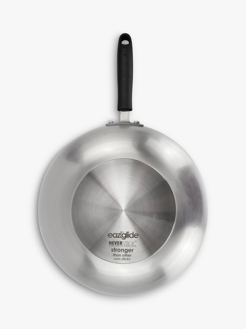 Eaziglide non-stick open wok 28cm silver, UK version