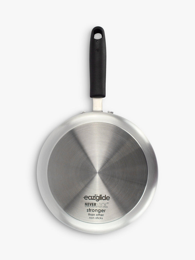 Eaziglide non-stick saucepan set with glass lids, 3 piece - British product