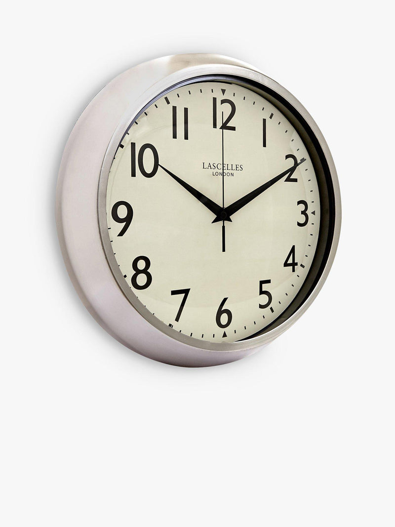 Lascelles retro silent sweep wall clock 30cm (British brand)