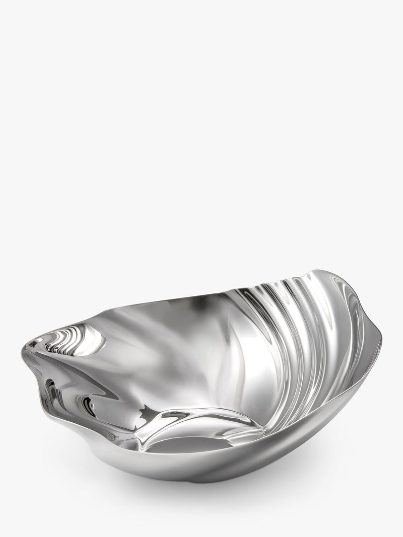 Robert Welch cascade dish in mirror-polished stainless steel, imported from the UK