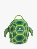 LittleLife toddler turtle backpack with safety harness, green, UK version