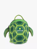 LittleLife toddler turtle backpack with safety harness, green, UK version