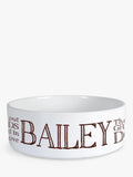 Treat Republic Personalised Greedy Dog Bowl 19cm diameter (British brand)