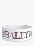 Treat Republic Personalised Greedy Dog Bowl 19cm diameter (British brand)