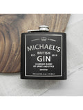 Treat Republic personalised vintage gin hip flask 170ml (British brand)