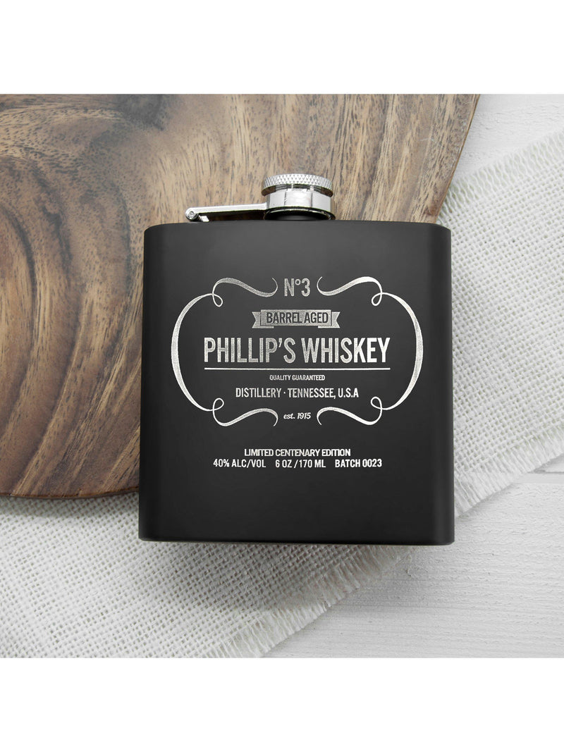 Treat Republic vintage whiskey hip flask 170ml (British brand)