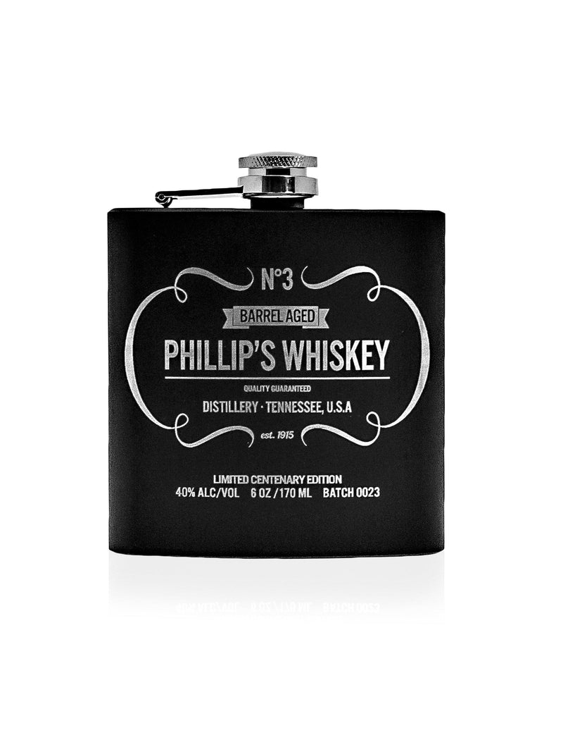Treat Republic vintage whiskey hip flask 170ml (British brand)