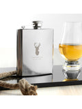 Treat Republic personalised stag stainless steel hip flask 170ml (British brand)