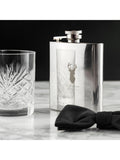 Treat Republic personalised stag stainless steel hip flask 170ml (British brand)