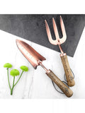 Treat Republic copper trowel and fork set (British brand)