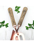 Treat Republic copper trowel and fork set (British brand)