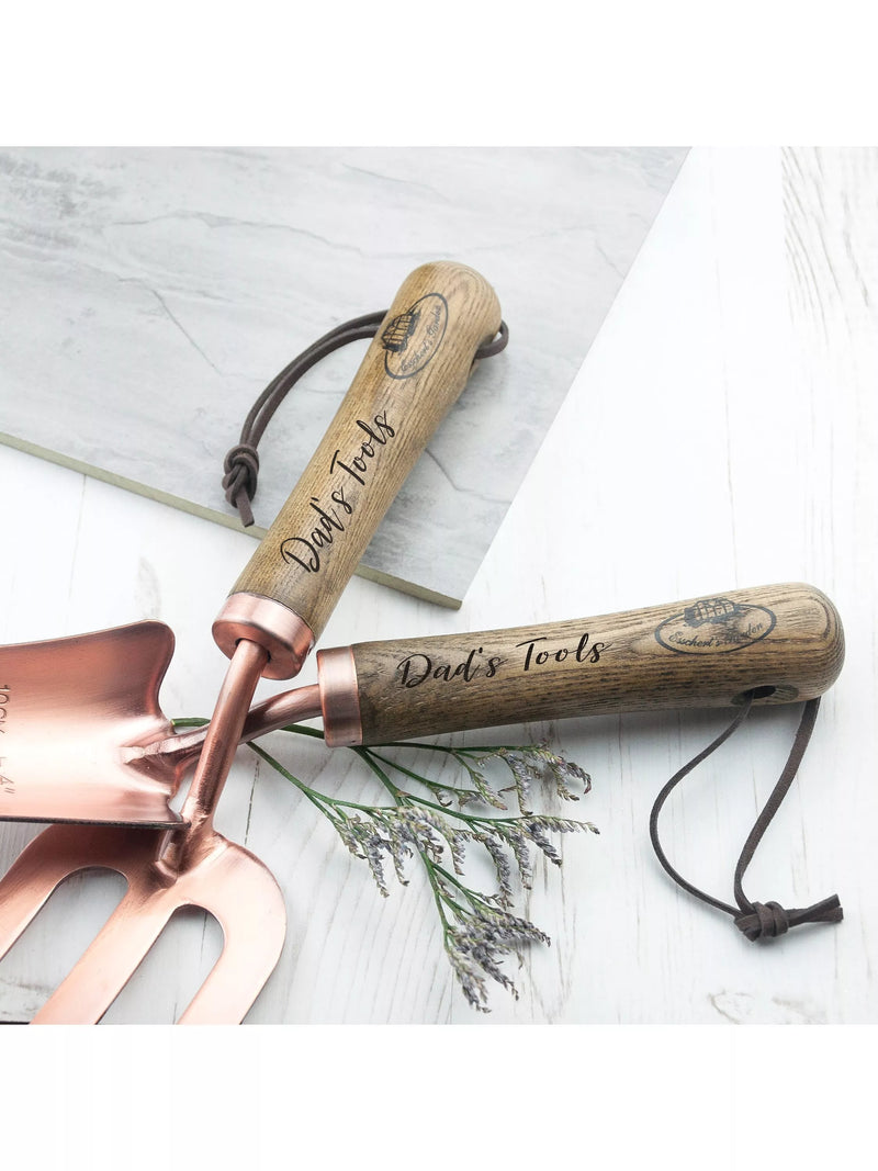 Treat Republic copper trowel and fork set (British brand)