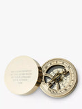 Treat Republic personalised brass sundial and compass (British brand)