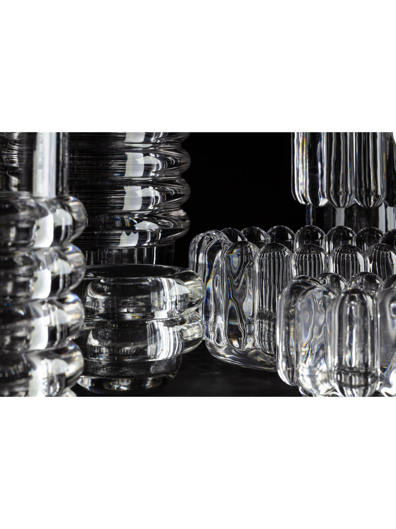 Tom Dixon Press vase clear H30cm, imported from the UK