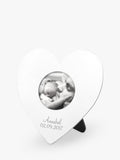 Treat Republic personalised silver heart photo frame Christmas tree decoration (British brand)