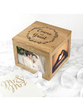 Treat Republic personalised oak photo keepsake box (British brand)