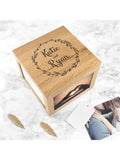 Treat Republic personalised oak photo keepsake box for 15x10cm photos (British brand)